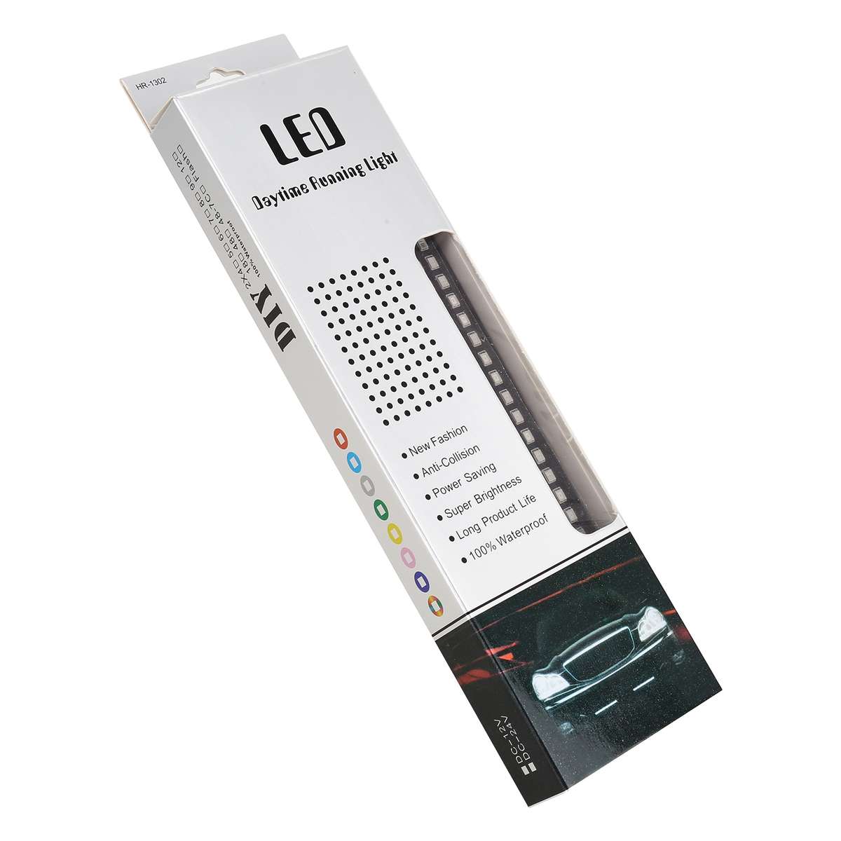 155mm DC12-24V / 2.2W Motorcycle LED Dynamic Blinker Side Lights Flowing Water Brake Lamp Turn Signa