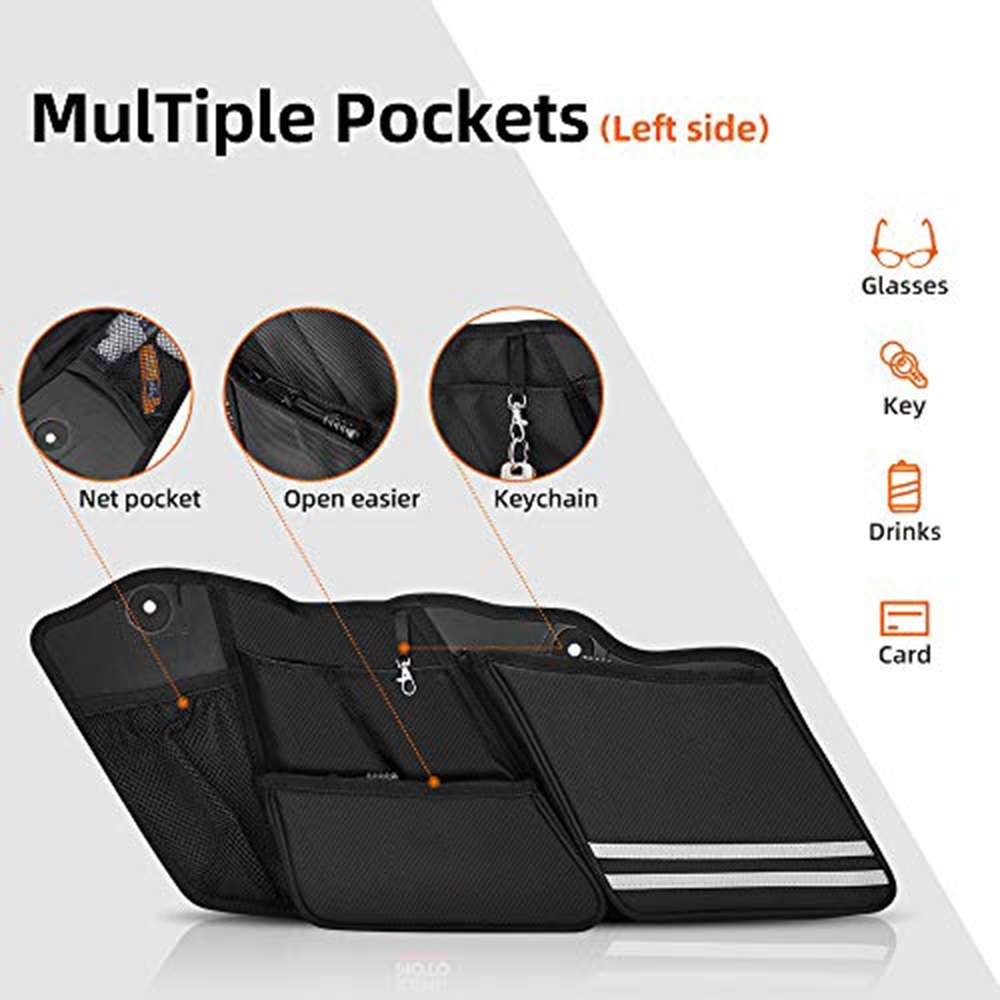 2 PCS Motorcycle Saddle Bags Storage Tool Side Pouch Bags