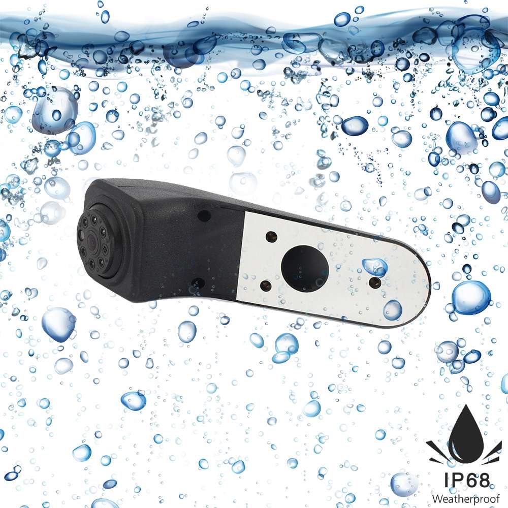 PZ475 Car Waterproof 170 Degree Brake Light View Camera + 7 inch Rearview Monitor for Volkswagen Cra