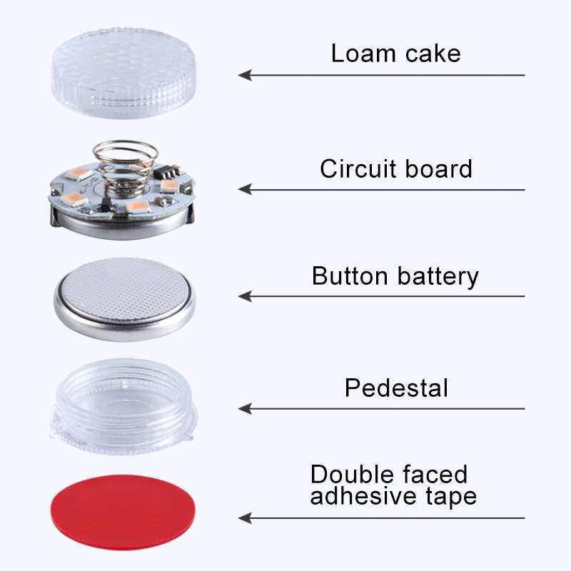 Universal Car Wireless LED Atmosphere Lights Emergency Foot Light (Ice Blue Light)