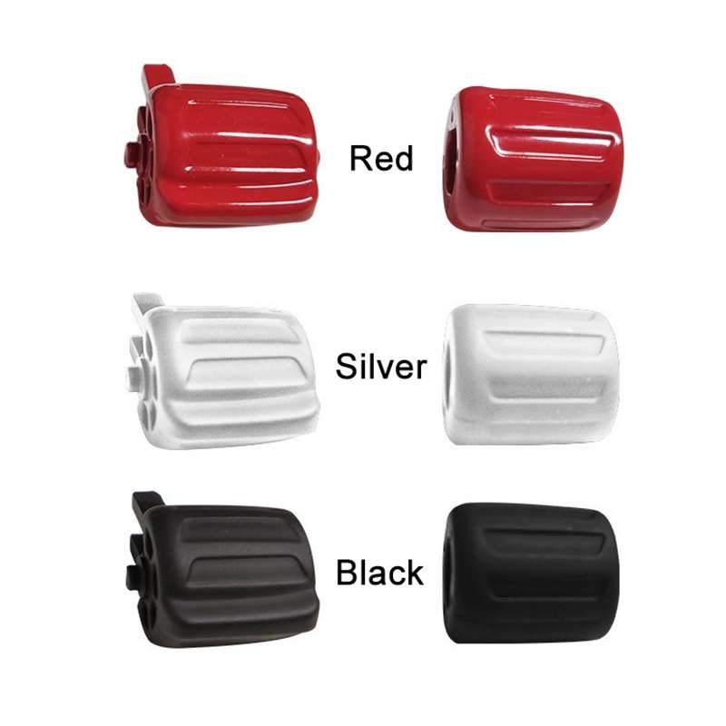 2 PCS Car Multi-functional Steering Wheel Rubber Button for BMW F10 / F07 / F02, Left an ... (Red)