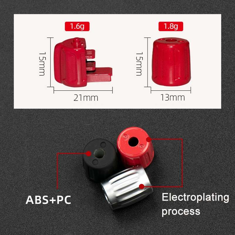 2 PCS Car Multi-functional Steering Wheel Rubber Button for BMW F10 / F07 / F02, Left an ... (Red)