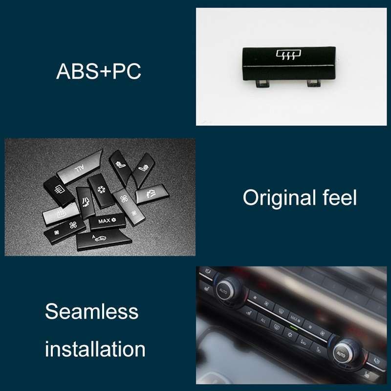 Car Air Conditioner Panel Switch Button 11-button 61319313923 for BMW F10 / F07 / F02