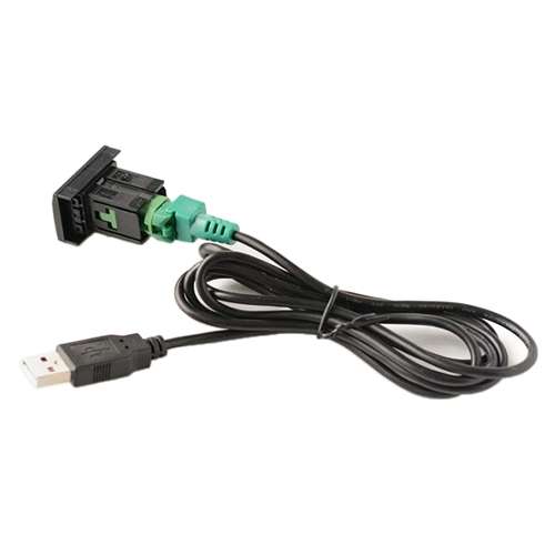 Car Center Console CD Reserved Position Modified 3.3 x 2.3cm USB Interface Conversion Cable for Vol