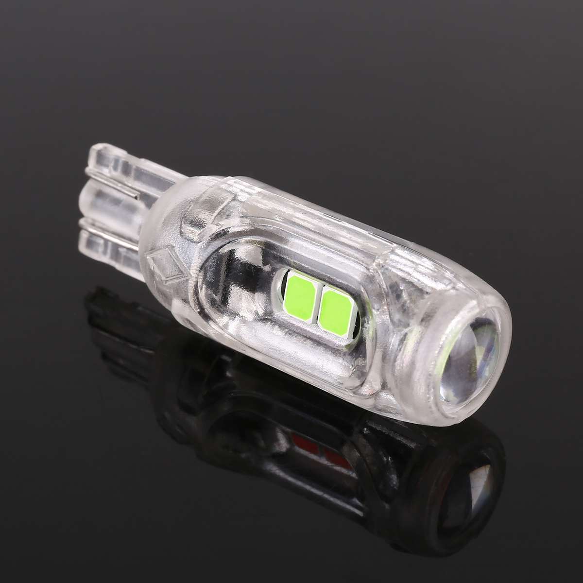 10 PCS T10 DC12V / 1W Car Clearance Light 5LEDs SMD-3030 Lamp Beads (Ice Blue Light)