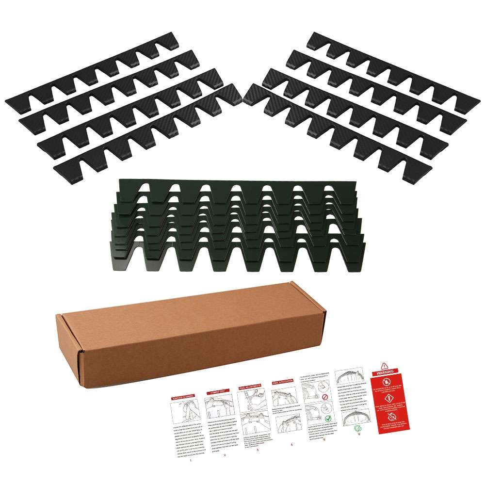 Car Modified Bumper Guard Kit Carbon Fiber Texture