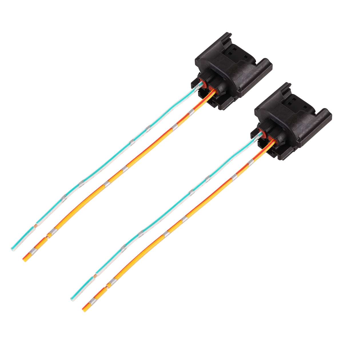 1 Pair Car H11 Bulb Holder Base Female Socket with Cable for Volkswagen