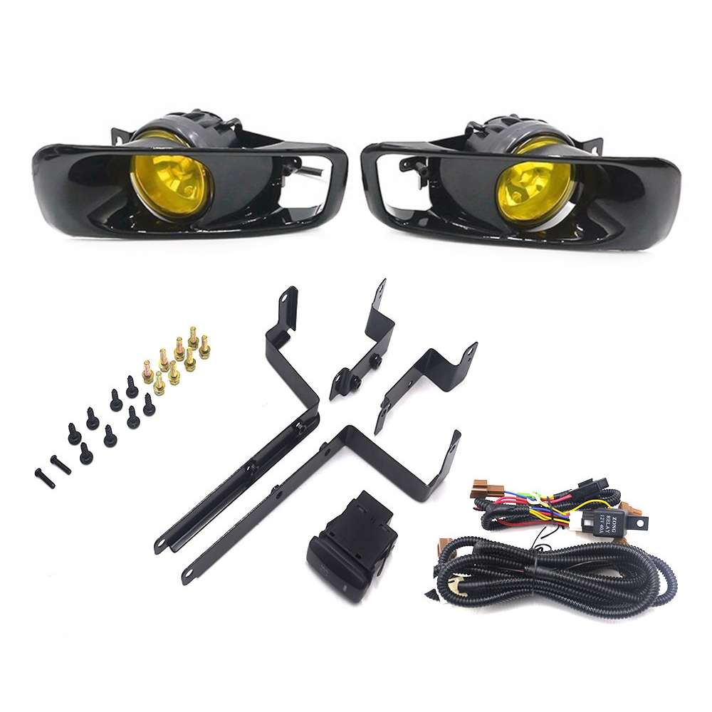 1 Pair Car Modified Front Fog Light for Honda Civic 1999-2000 (White Light)
