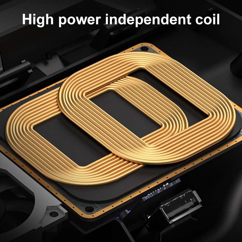HFC-1050 Car Qi Standard Wireless Charger 10W Quick Charging for Audi A4L 2017-2022, Left Driving