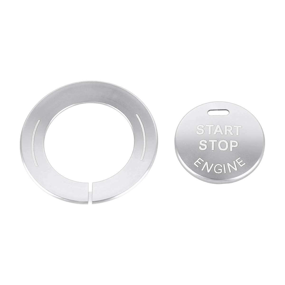 Car Engine Start Key Push Button Ring Trim Sticker for Infiniti (Black)