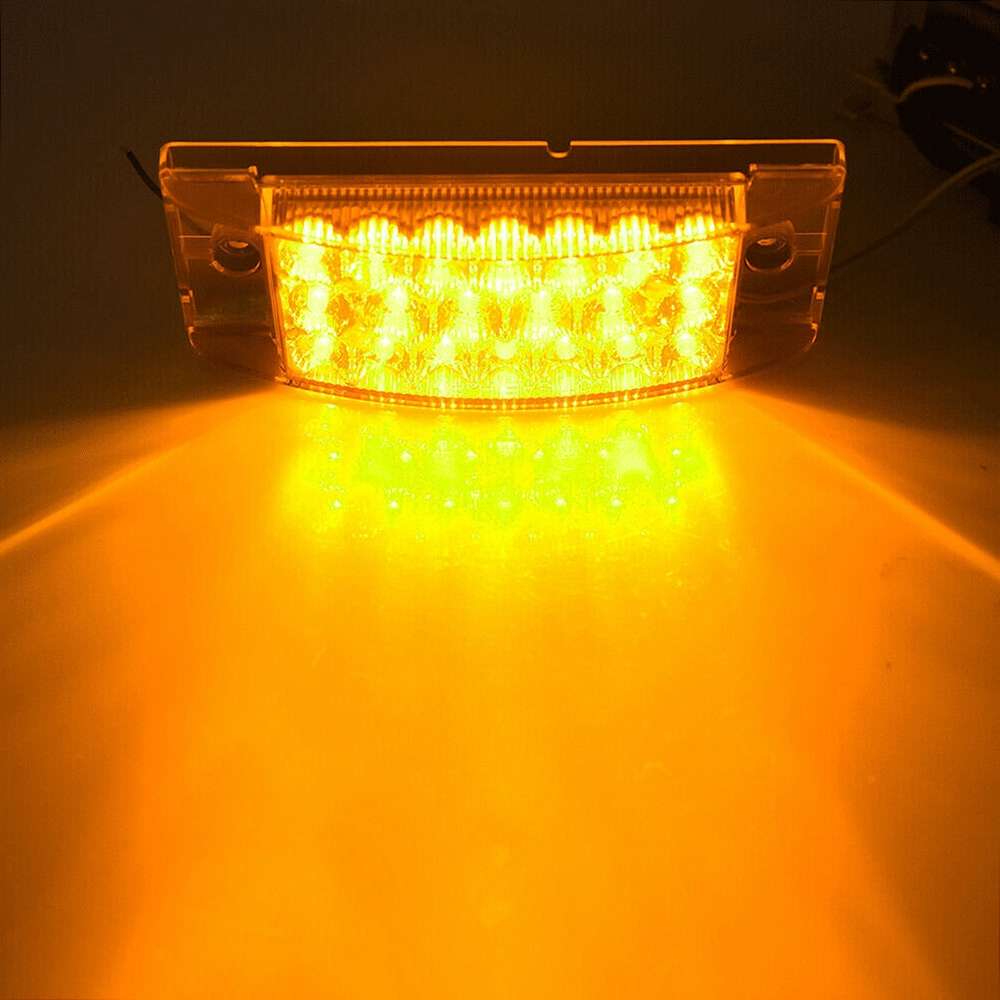 MK-142 DC12V-24V 21LEDs Car Tail Light Running Water Flashing Edge Light (Red Light)