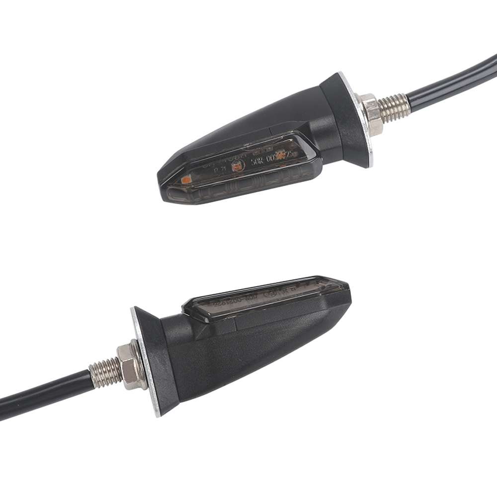 4 PCS MK-200 3LED Highlight Motorcycle Turn Signal Light (Black)