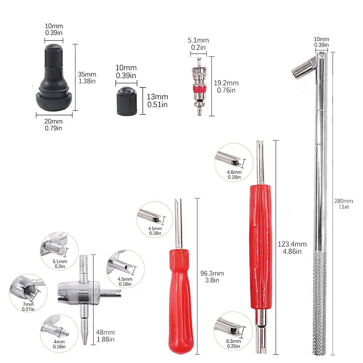 Car Tire Valve Core Remover Installer Tool