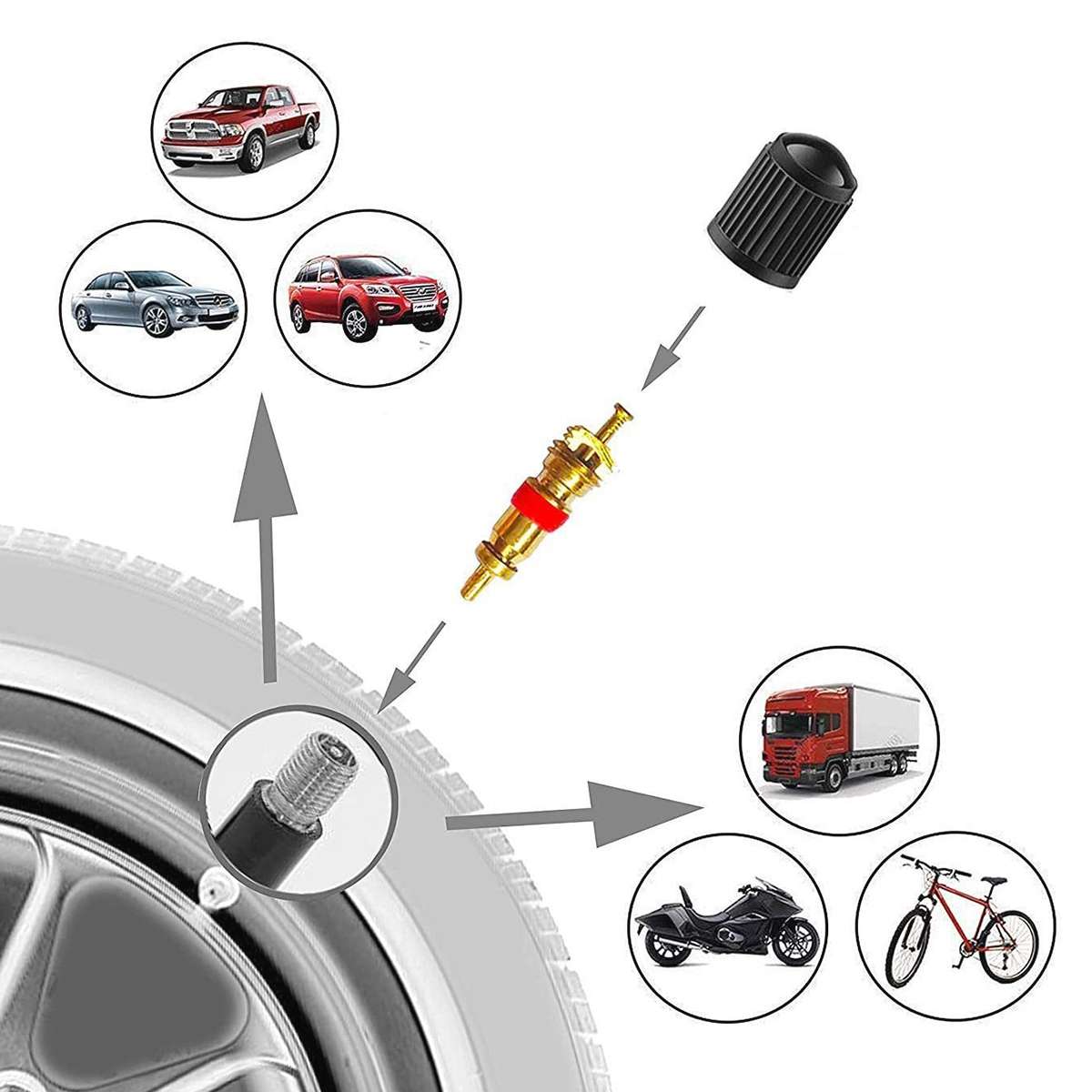 Car Tire Valve Core Remover Installer Tool