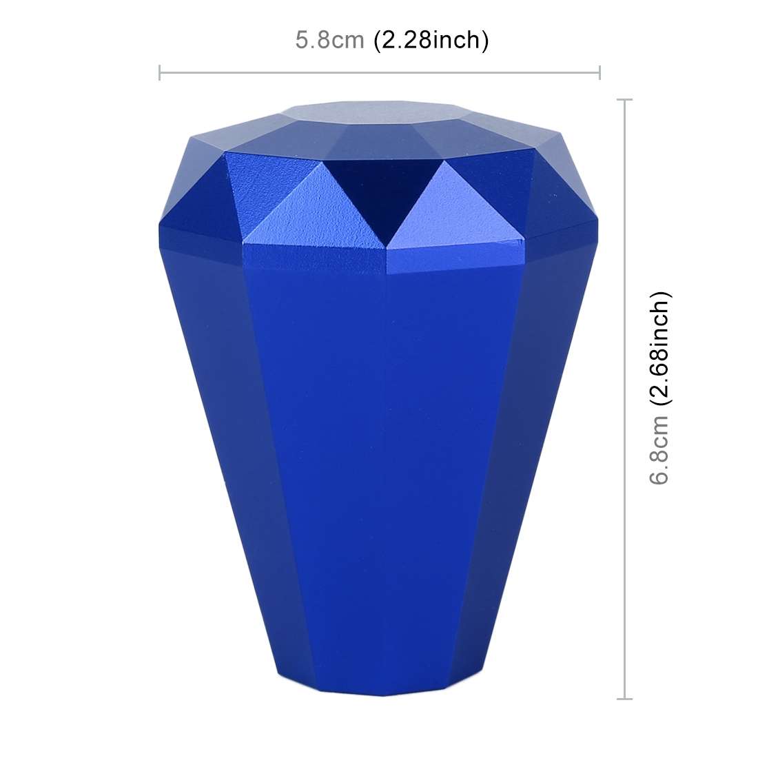 Universal Car Diamond Shape Metal Gear Shift Knob (Black)