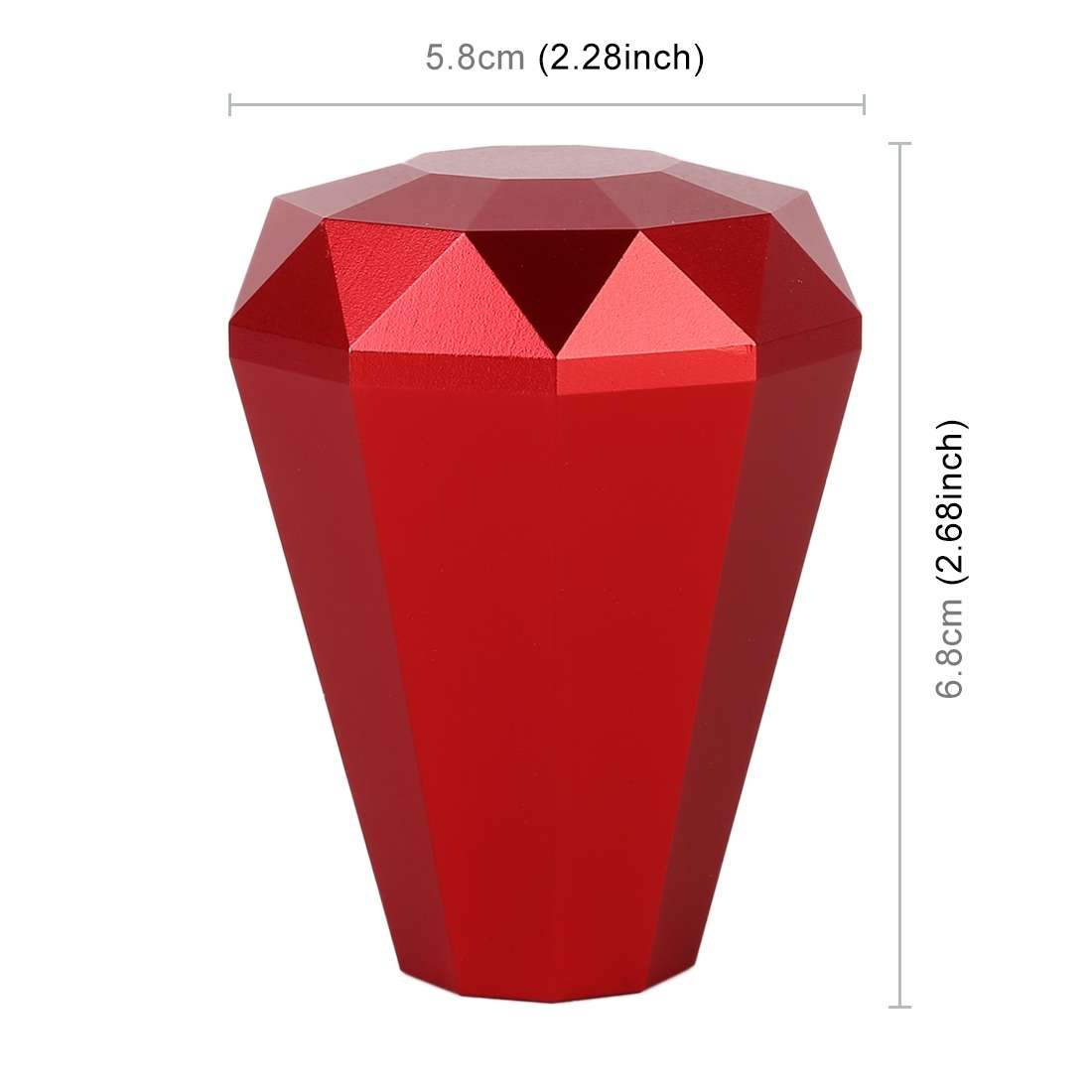 Universal Car Diamond Shape Metal Gear Shift Knob (Black)