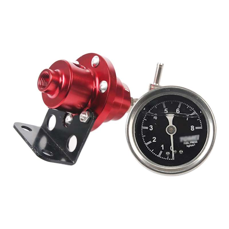 Car Modified Adjustable Fuel Pressure Regulator with Pressure Gauge