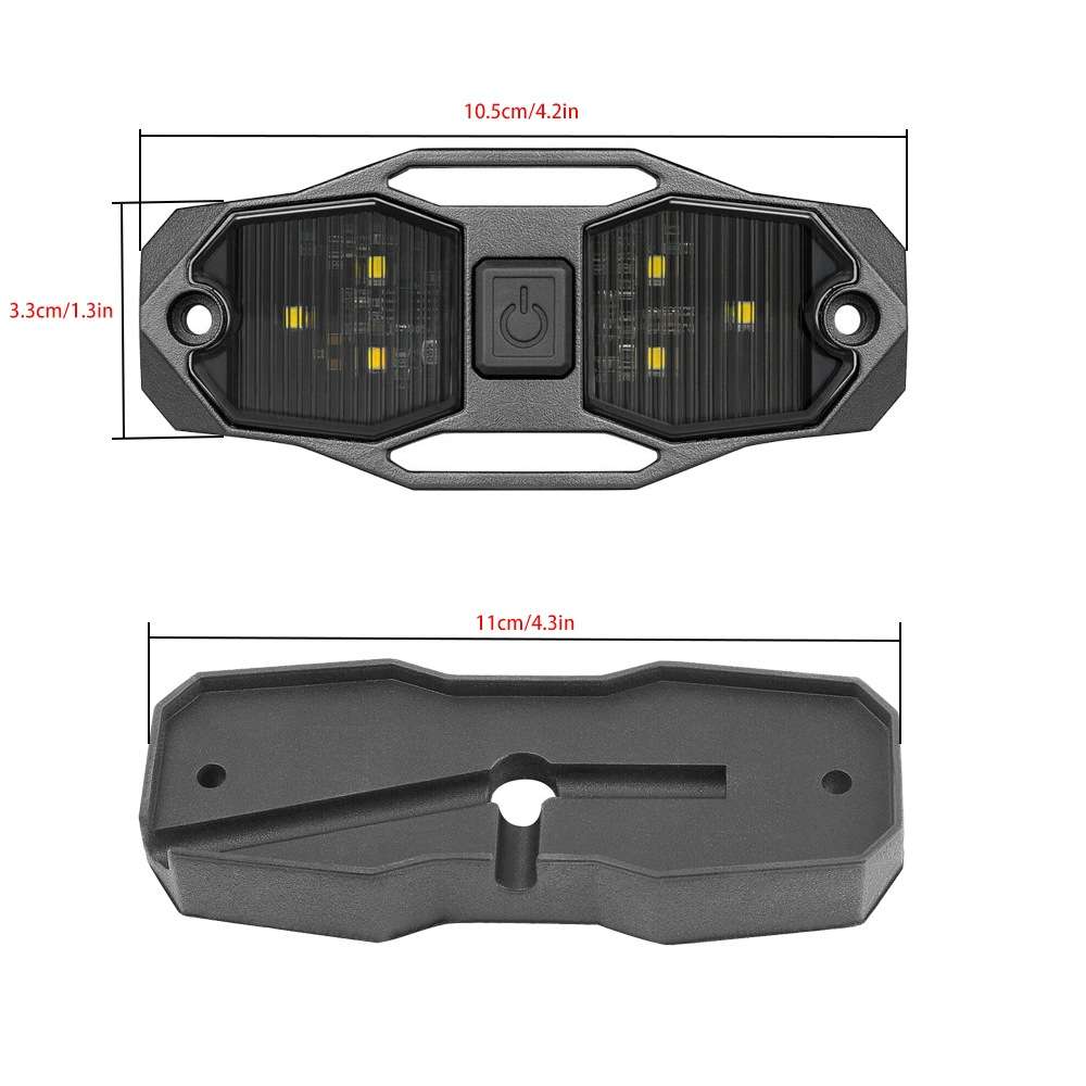 For UTV ATV Polaris RZR Golf Cart Motorcycle LED Guard Bar Light