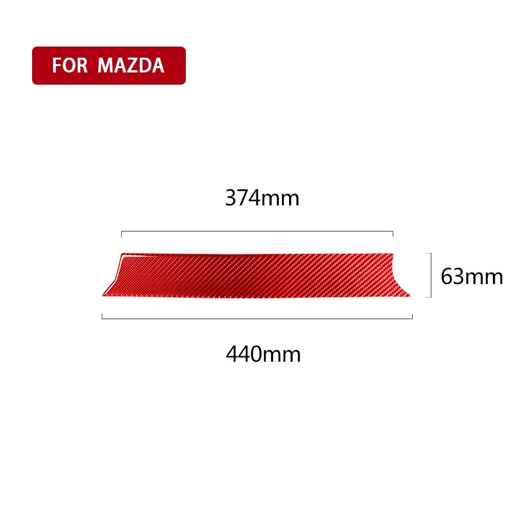 Car Carbon Fiber Dashboard Panel Decorative Sticker for Mazda CX-5 2017-2018, Left and Right Driv...