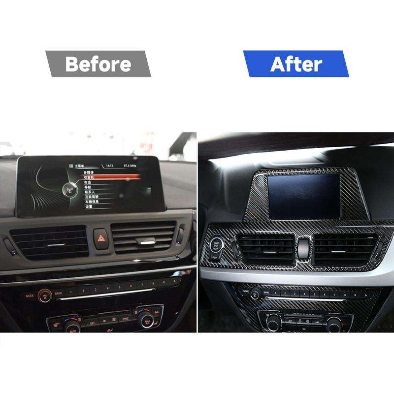 Car Navigation Panel Decorative Sticker for BMW F52 1 Series Sedan 2017-2019, Left Drive