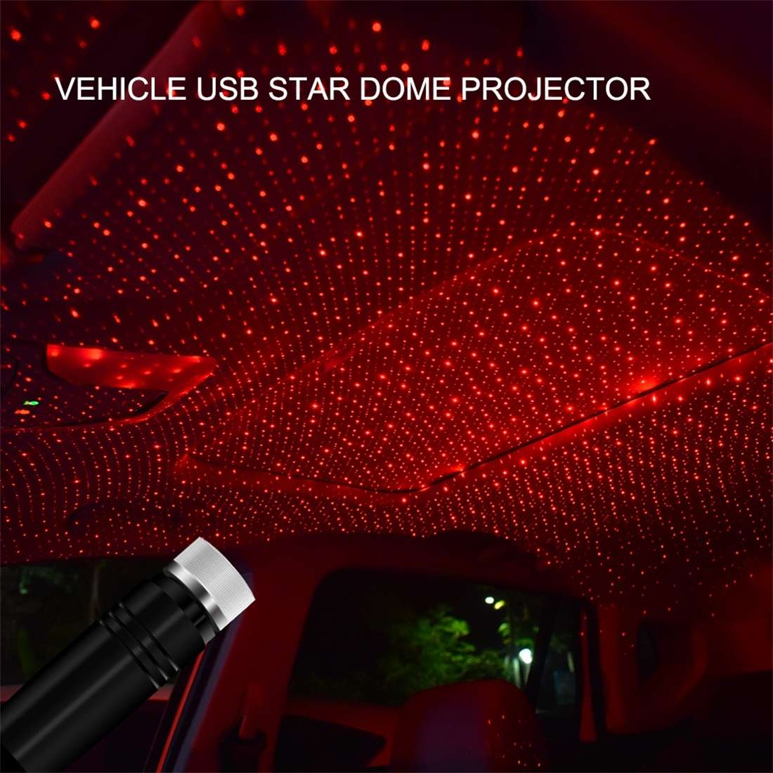 Car USB Star Dome Projector Hose Light, Constantly Bright Version(Purple Blue)