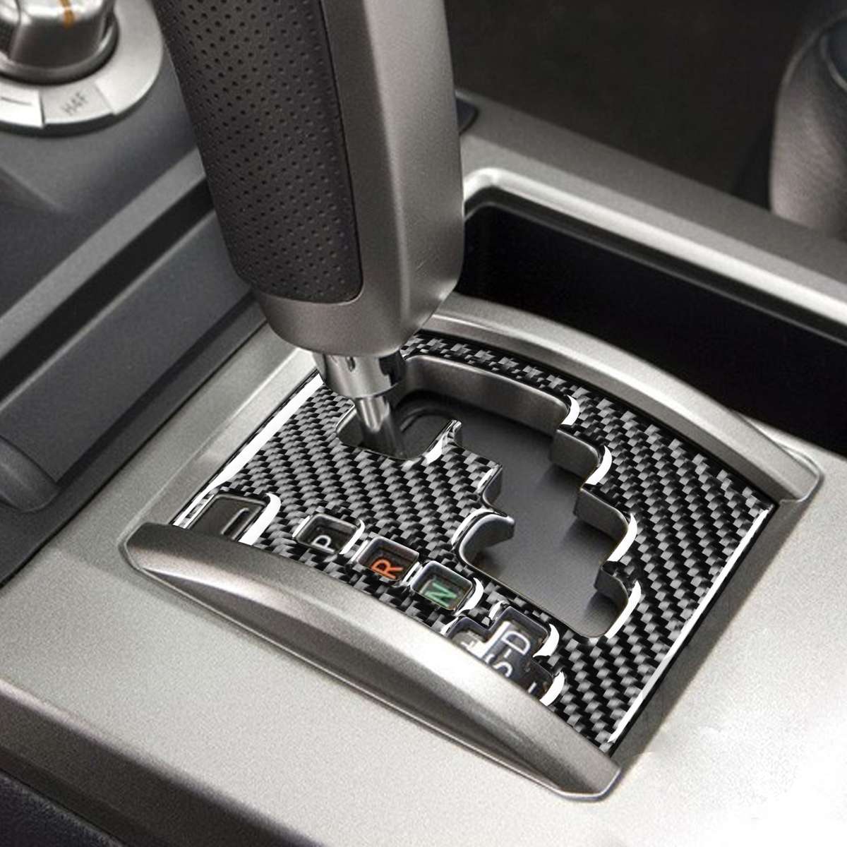 Carbon Fiber Car Gear Panel Decorative Sticker for Toyota 4Runner 2010-2020, Suitable for Left Drivi