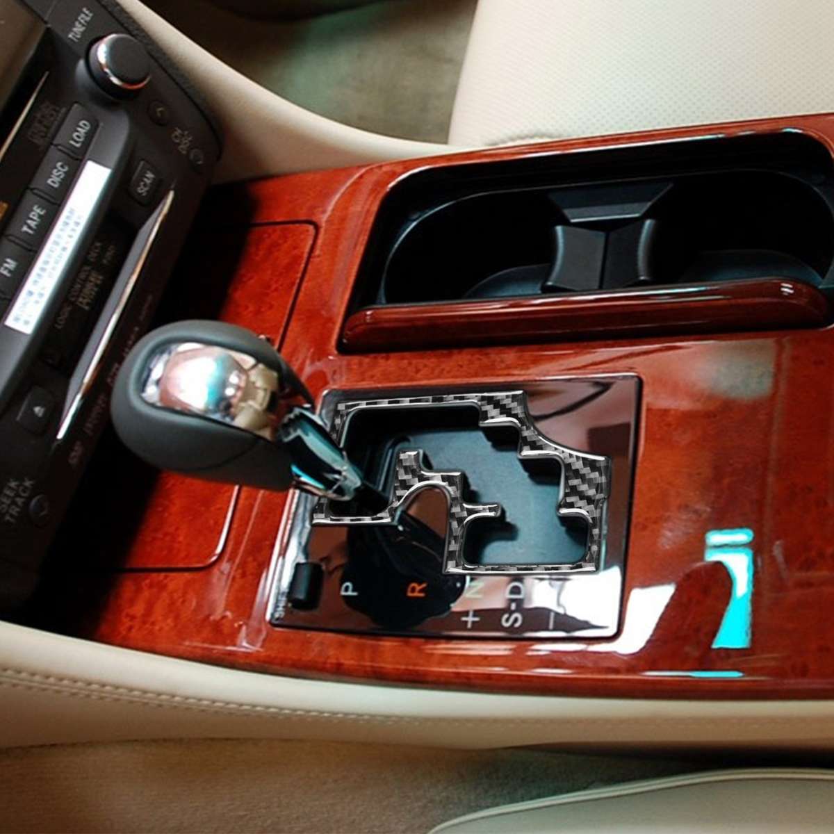 Carbon Fiber Car Gear Panel Inner Frame A Version Decorative Sticker for Lexus GS 2006-2011,Left ...