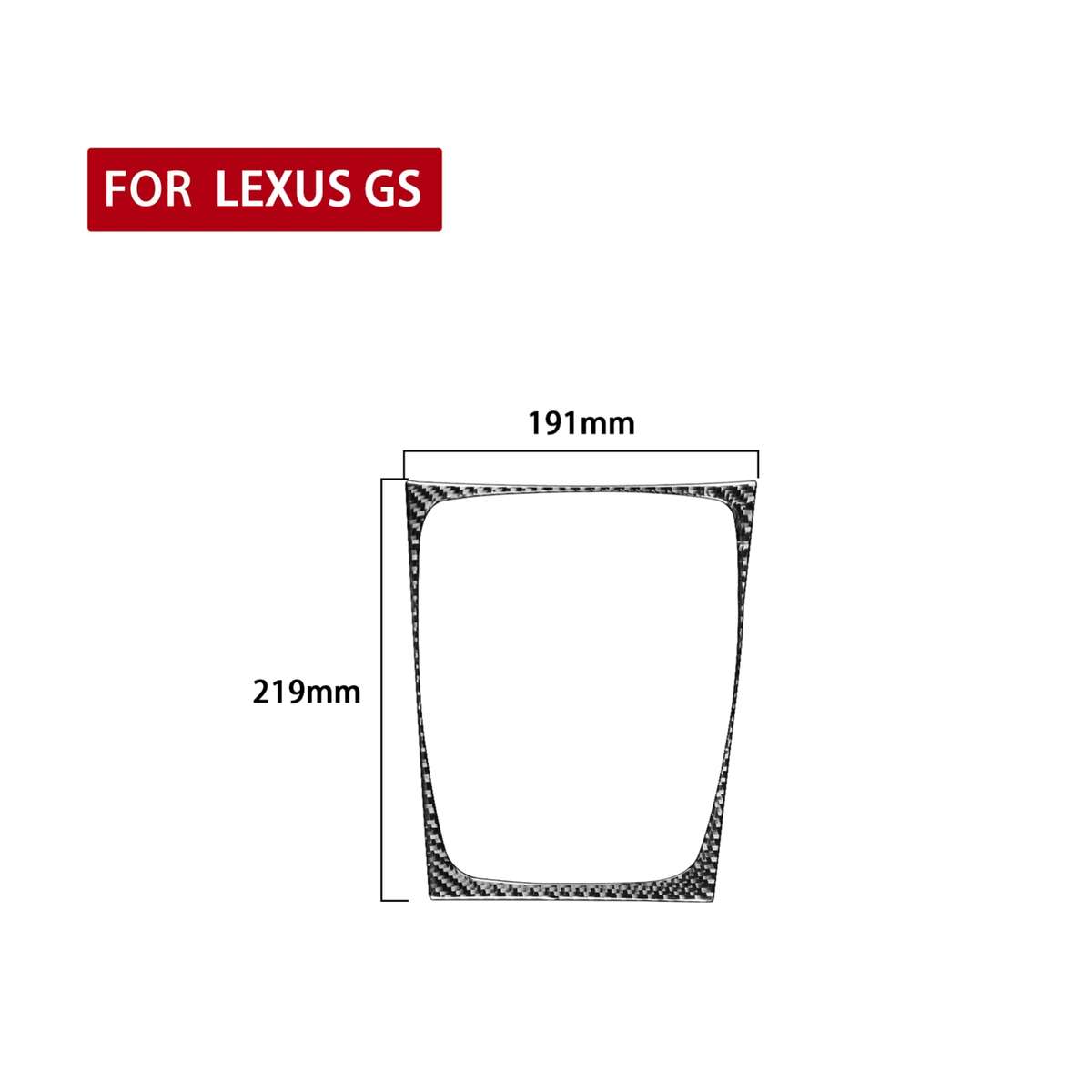 Carbon Fiber Car Air Conditioning Panel Decorative Sticker for Lexus GS 2006-2011,Left and Right Dri