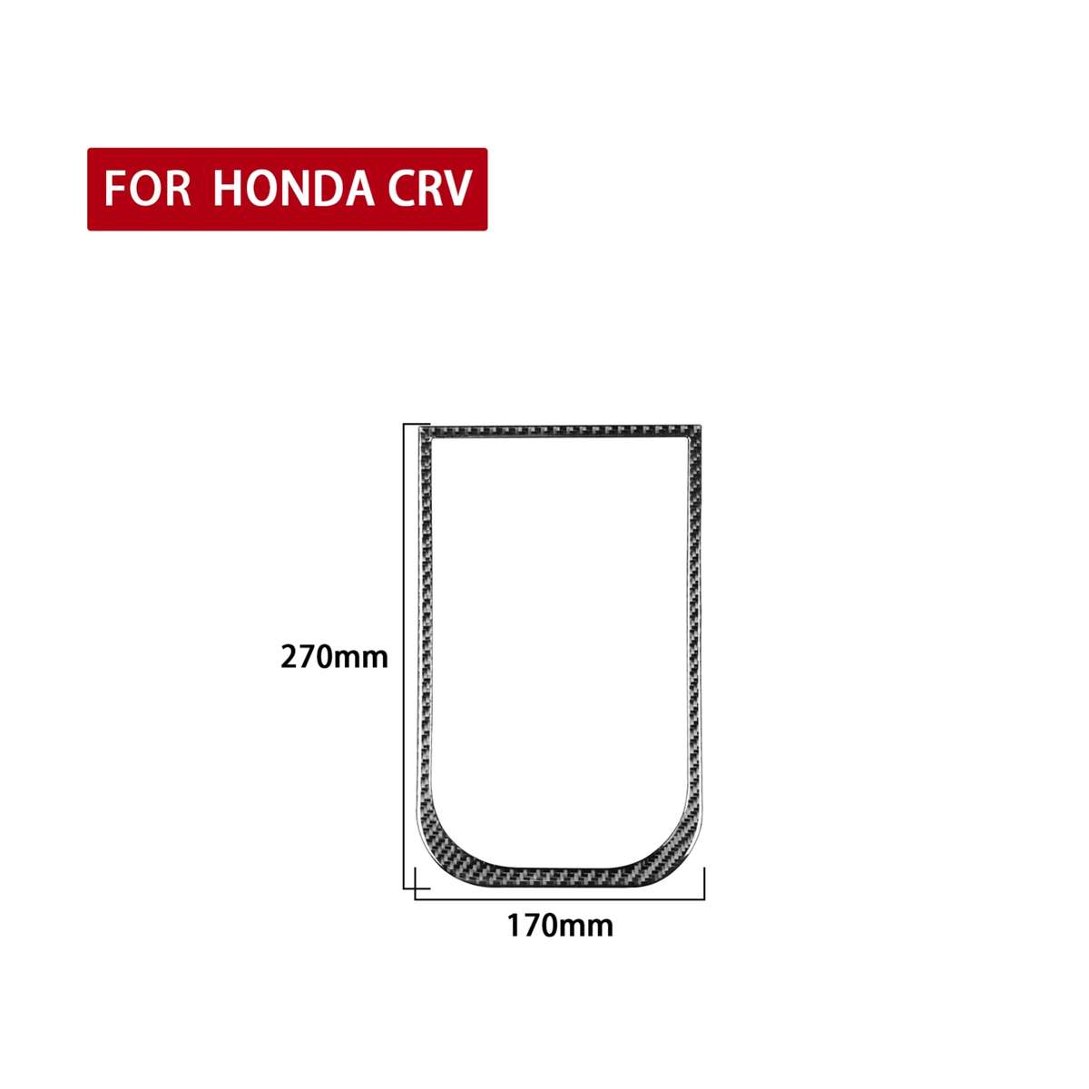 Carbon Fiber Car Handheld Box Panel Frame Decorative Sticker for Honda CRV 2007-2011,Left and Right