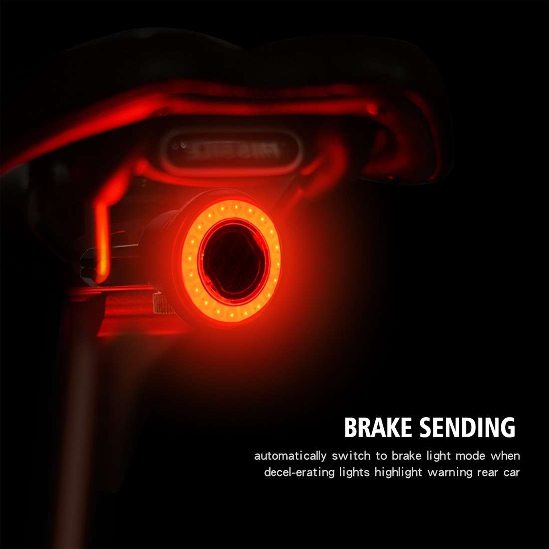 CS-877A1 Bicycle Mountain Bike Intelligent Induction Brake Warning Light Taillight