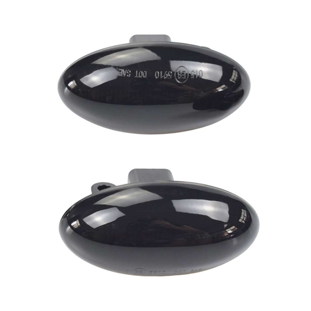 2pcs For Peugeot 1007 Car Dynamic LED Fender Side Light 817300H010 (Transparent)
