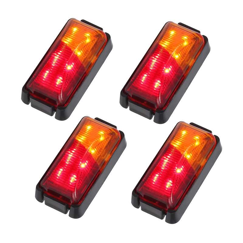 4pcs MK-049 Truck 8LEDs Double Color Side Marker Light