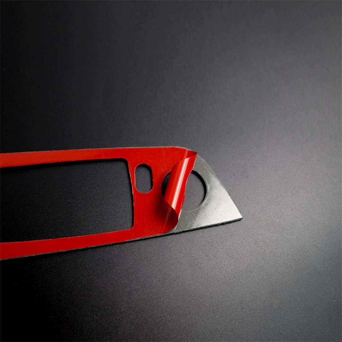 4 PCS Carbon Fiber Car Left Driving Lifting Panel Decorative Sticker without Folding for BMW E90 / 3