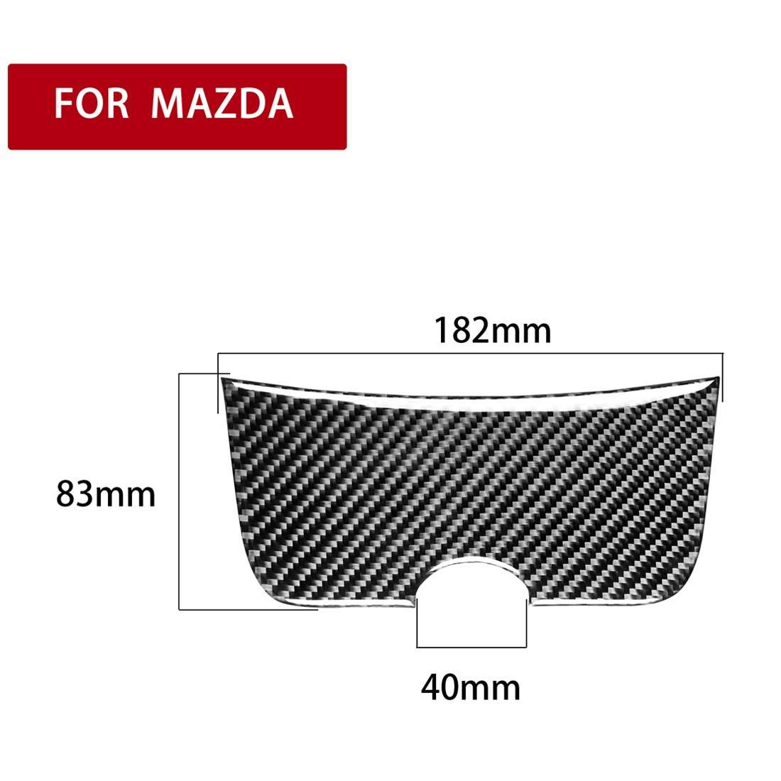 Car Carbon Fiber Storage Box Panel Decorative Sticker for Mazda RX8 2004-2008, Left and Right Drive
