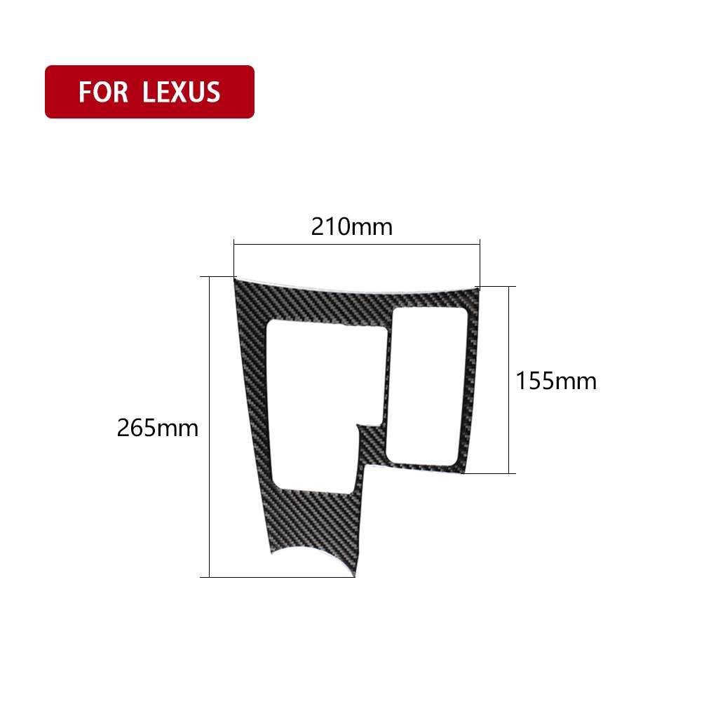 Car Carbon Fiber Gearshift Panel B Decorative Sticker for Lexus NX200 / 200t / 300h 2014-2021, Right