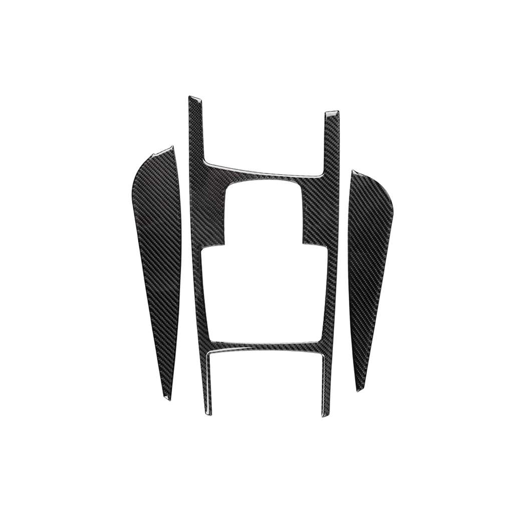 Car Carbon Fiber Gear Shift Position + Side Panel Decorative Sticker for Audi A6 2005-2011, Left ...