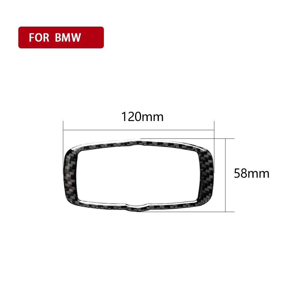 Car Carbon Fiber Solid Color Headlight Switch Frame Decorative Sticker for BMW 2008-2013 X5 E70 /...