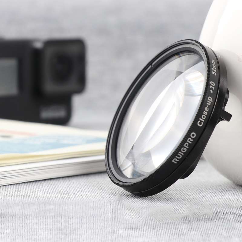 RUIGPRO for GoPro HERO 7/6 /5 Professional 52mm 10X Close-up Lens Filter with Filter Adapter Ring