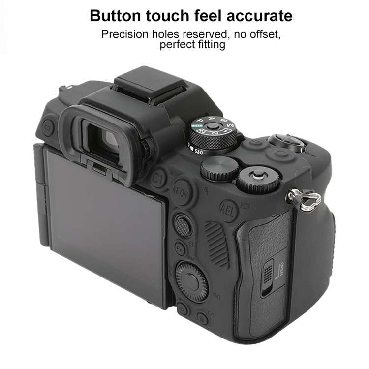 For Sony ILCE-7RM5 / Alpha 7R V Soft Silicone Protective Case (Black)