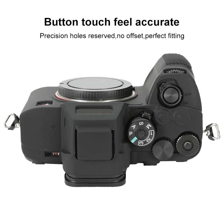 For Sony ILCE-7RM5 / Alpha 7R V Soft Silicone Protective Case (Black)