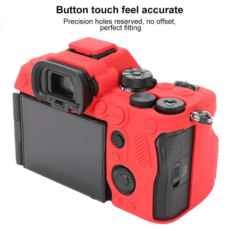 For Sony ILCE-7RM5 / Alpha 7R V Soft Silicone Protective Case (Red)