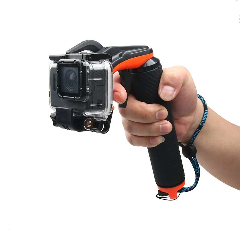 Shutter Trigger + Floating Hand Grip Diving Buoyancy Stick with Adjustable Anti-lost Strap & Screw