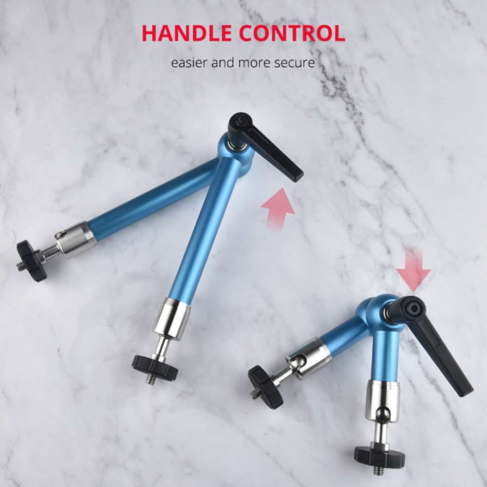 YELANGU 7 inch Adjustable Friction Articulating Magic Arm(Blue)