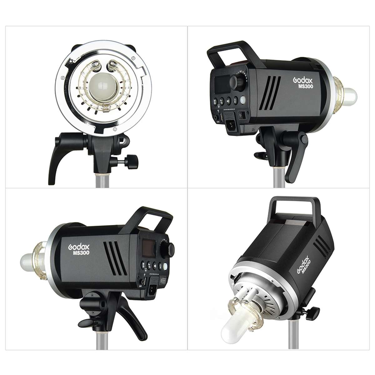 Godox MS300 Studio Flash Light 300Ws Bowens Mount Studio Speedlight with Cover(AU Plug)