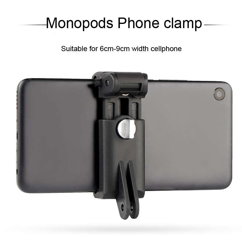 Selfie Sticks Monopods Mount Phone Clamp for iPhone, Samsung, HTC, Sony, LG and other ... (Black)