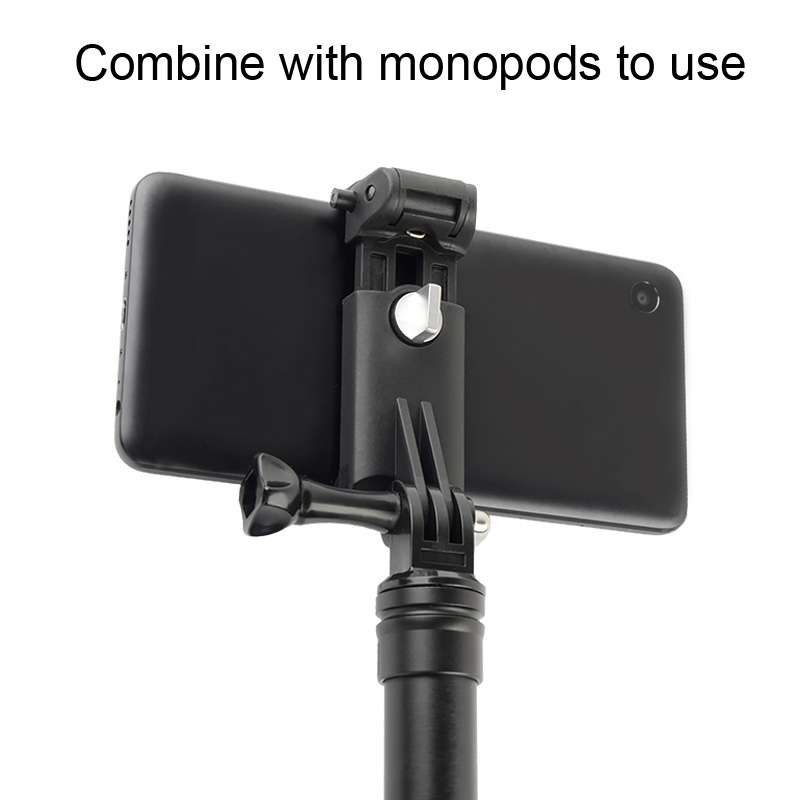 Selfie Sticks Monopods Mount Phone Clamp for iPhone, Samsung, HTC, Sony, LG and other ... (Black)
