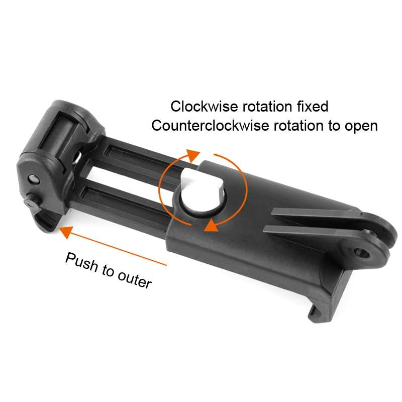 Selfie Sticks Monopods Mount Phone Clamp for iPhone, Samsung, HTC, Sony, LG and other ... (Black)