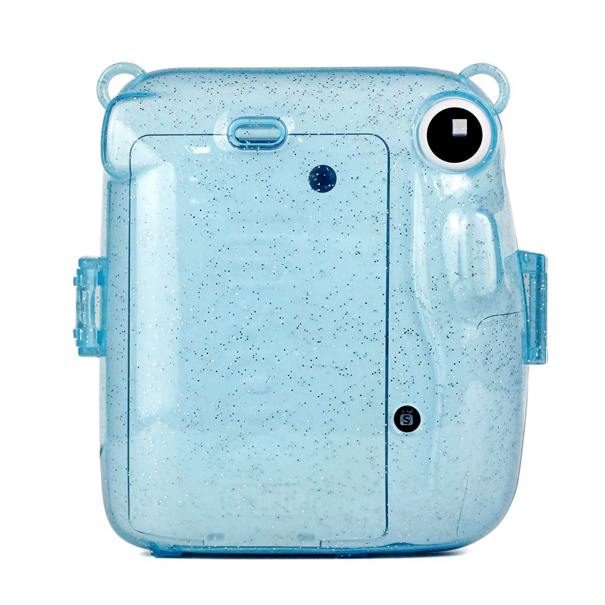 Glitter Power Crystal Case with Strap for FUJIFILM Instax mini 11 (Blue)