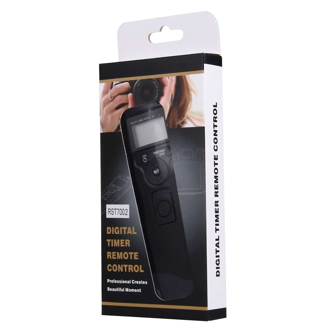 RST-7002 LCD Screen Time Lapse Intervalometer Shutter Release Digital Timer Remote Controller with C