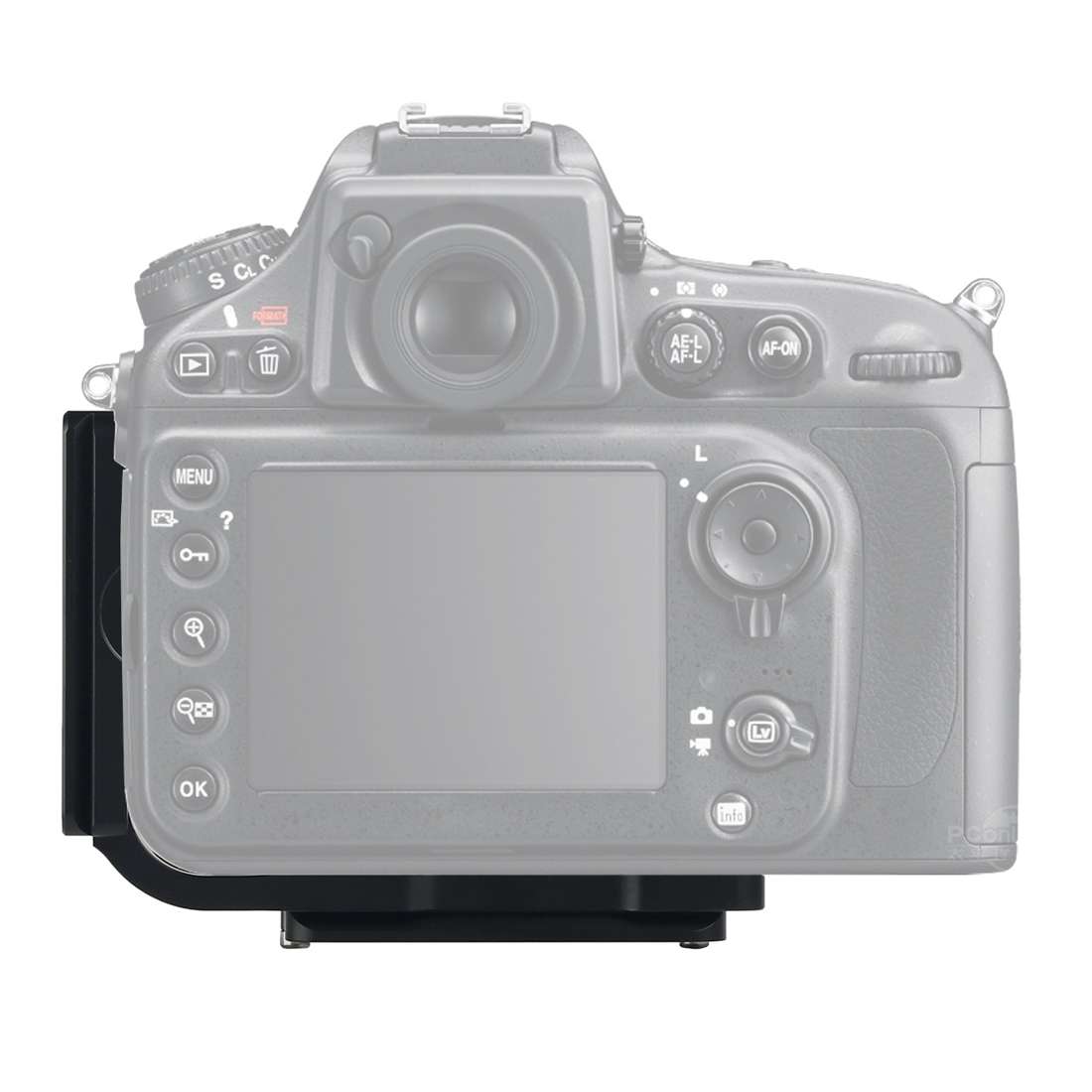 Vertical Shoot Quick Release L Plate Bracket Base Holder for Nikon D800 / D800E / D810(Black)